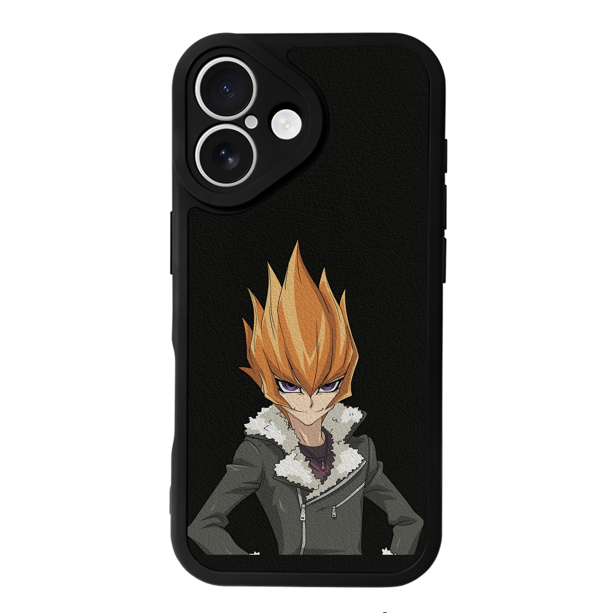 遊☆戯☆王 Yu-Gi-Oh! 【iPhone 16シリーズ対応】シリコンスマホケース（レザー調） 材質：シリコン